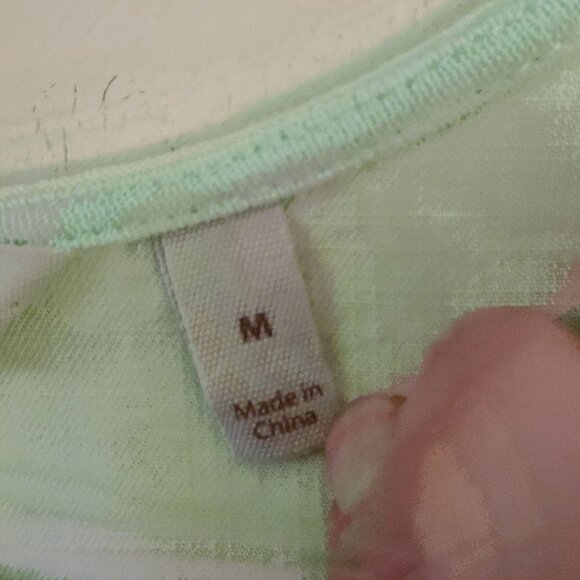 Soft Surroundings Oakleigh Margarita Green Tired Bell Sleeve Top Size M - Picture 9 of 10